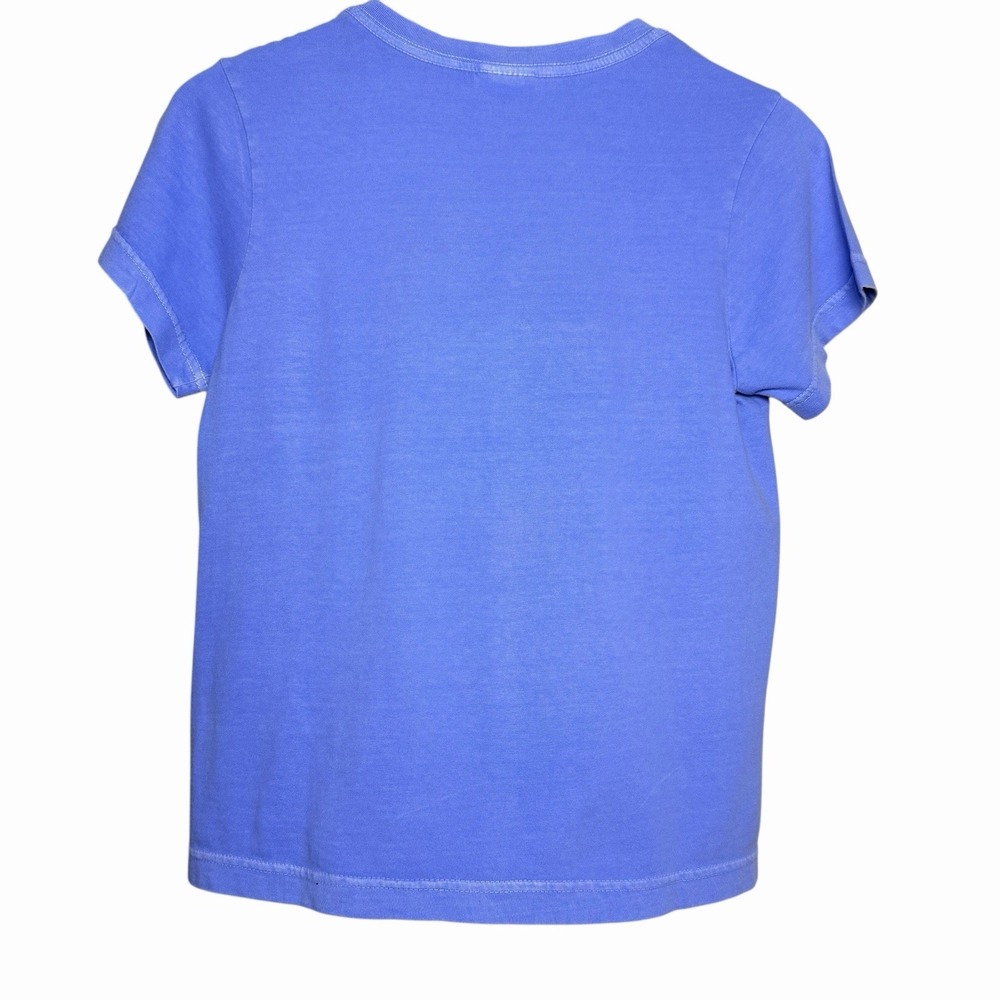 Fresh Produce Womens Fish Graphic V Neck Tee XS Purple 100% Cotton Coastal Beach - Picture 2 of 9